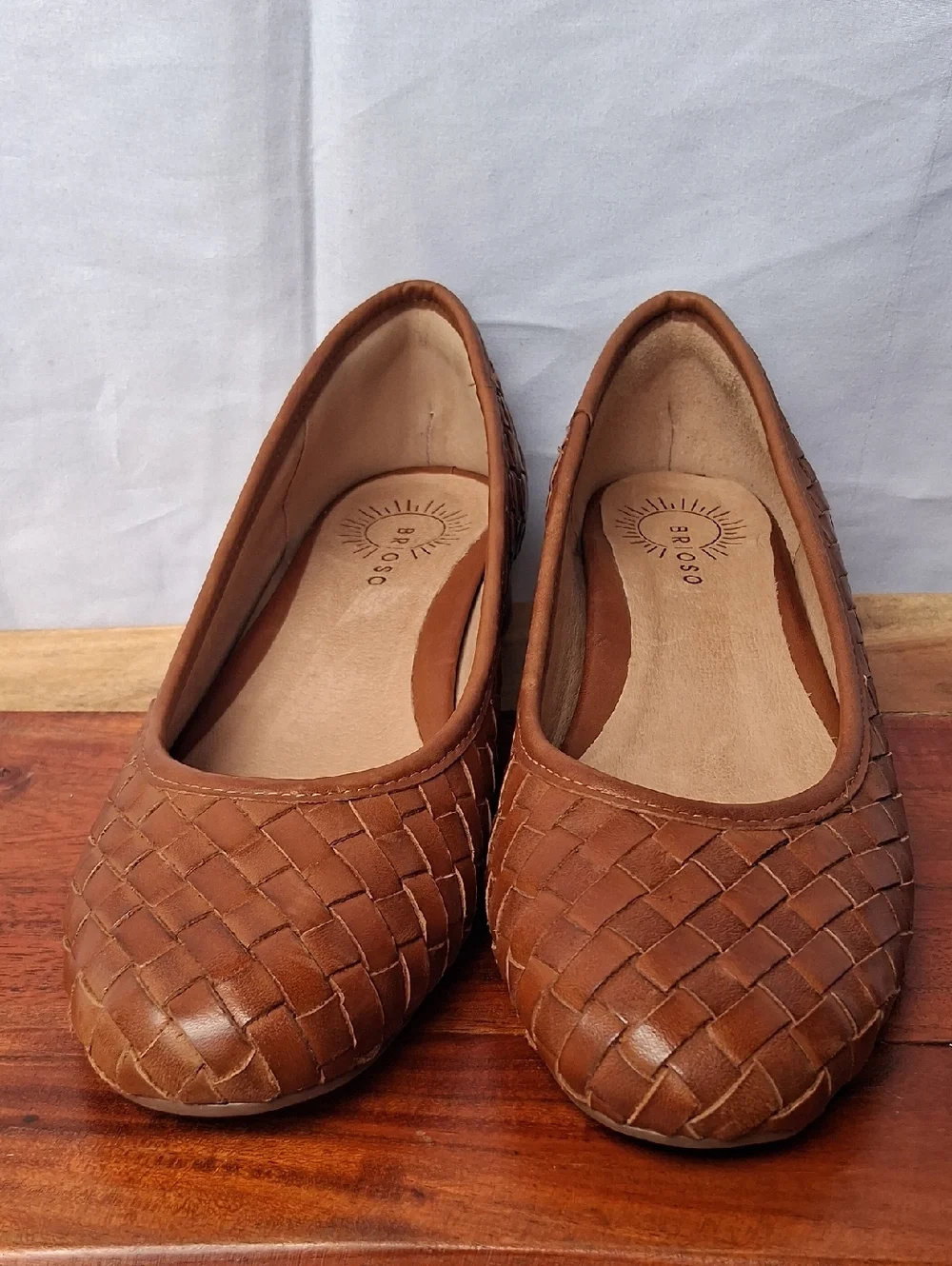 Brioso Mera  Woven  Leather Heels 8 brown